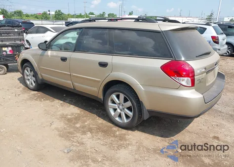 2009 Subaru Outback 2.5I z USA, uszkodzony, nr VIN 4S4BP61C497314279